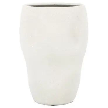 Vaas emily d19h30cm wit, Floran, tuincentrumoutlet.com