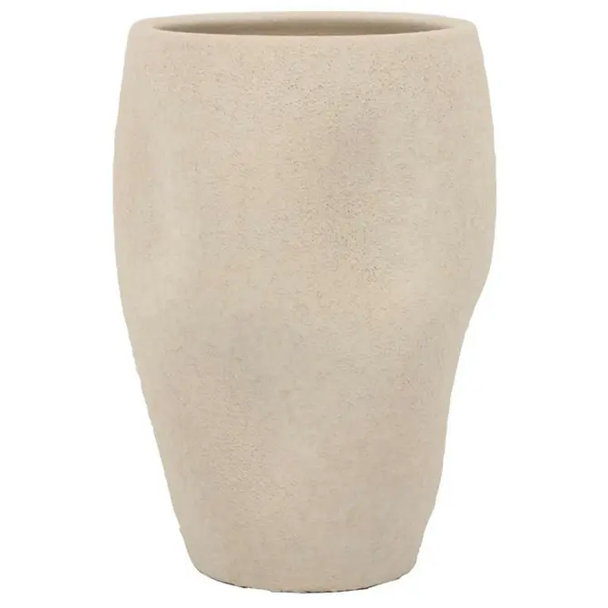 Vaas emily d19h30cm zand, Floran, tuincentrumoutlet.com