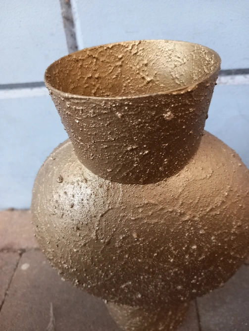 Vaas fresco metaal l17b8h23 a.brns - afbeelding 2