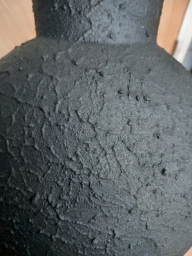 Vaas fresco metaal l23b11h30 zwart - afbeelding 2