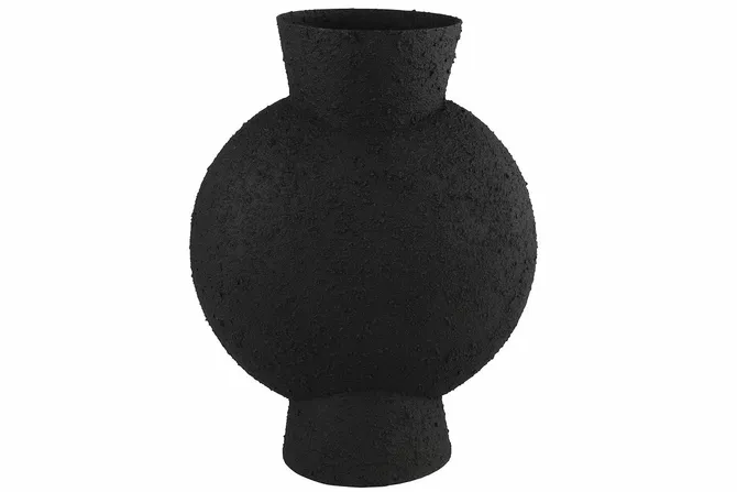 Vaas fresco metaal l31b16h40 zwart