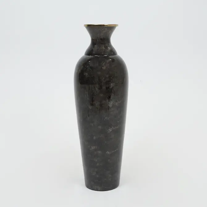 Vaas glas d26h77cm donkergrijs, Lesli Living, tuincentrumoutlet.com