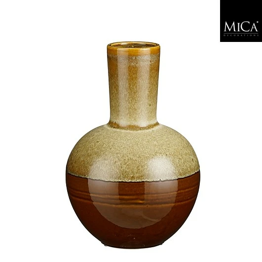 Vaas holm d27.5h42cm bruin, Mica Decorations, tuincentrumoutlet.com