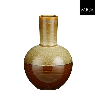 Vaas holm d27.5h42cm bruin, Mica Decorations, tuincentrumoutlet.com