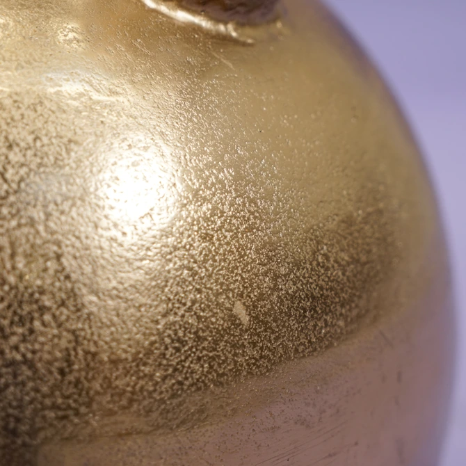 Vaas kuba metaal l33b33h41cm goud - afbeelding 3