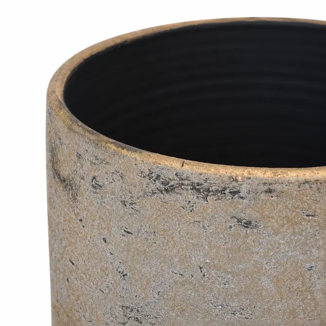 Vaas kyoto grijs detail, hspotterie, tuincentrumoutlet