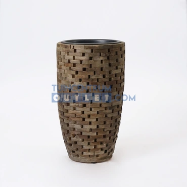 vaas leuca donkerbruin, HBX, tuincentrumoutlet