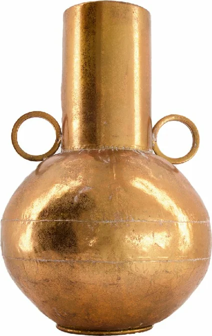 Vaas metaal d26h39cm koper