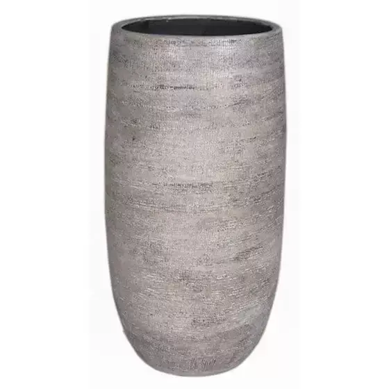 Vaas mira d29h60cm industrieel wit