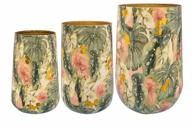 Vaas monstera mystery d16h26cm set, Ter Steege, tuincentrumoutlet.com