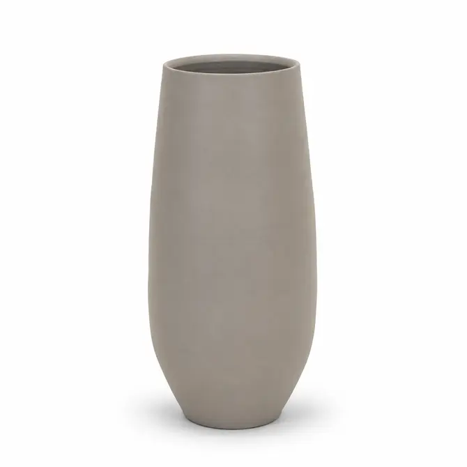 Vaas petra d33h70cm beige, HS Potterie, tuincentrumoutlet.com