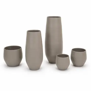 Vaas petra d33h70cm beige sfeer 1, HS Potterie, tuincentrumoutlet.com