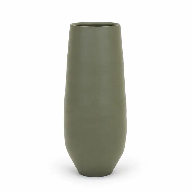 Vaas petra d38h90cm groen, HS Potterie, tuincentrumoutlet.com