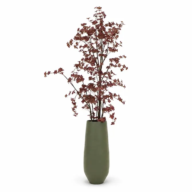 Vaas petra d38h90cm groen sfeer 1, HS Potterie, tuincentrumoutlet.com