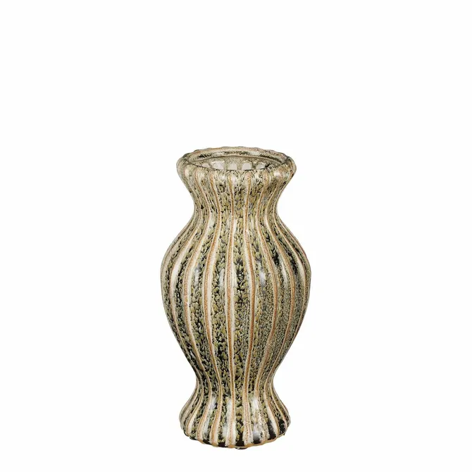 Vaas pippa d13h25cm groen, Mica Decorations, tuincentrumoutlet