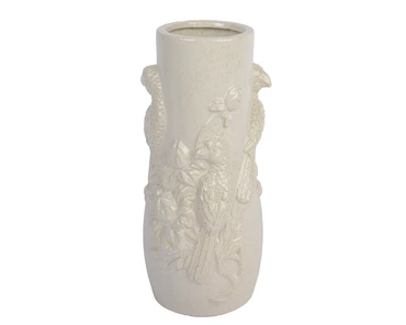 Vaas porselein d16h34.5cm off-white, Decoris, tuincentrumoutlet.com