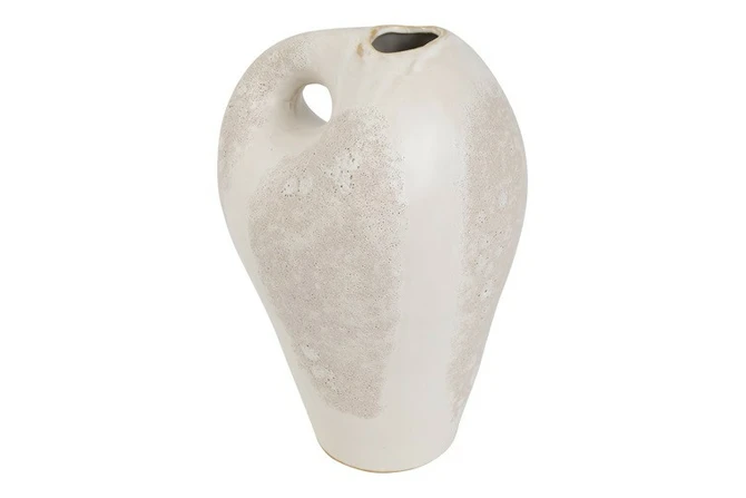 Vaas sherryn 20x20x31cm wit, Countryfield, tuincentrumoutlet.com