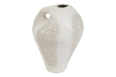 Vaas sherryn 25x25x38cm wit, Countryfield, tuincentrumoutlet.com