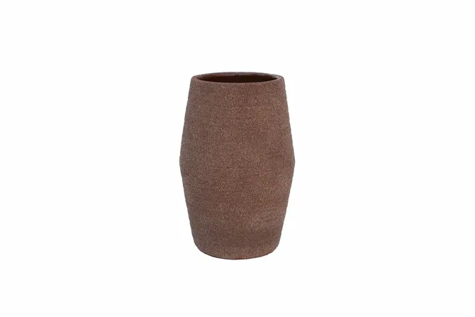Vaas sion d19h30cm zand bruin, HS Potterie, tuincentrumoutlet.com