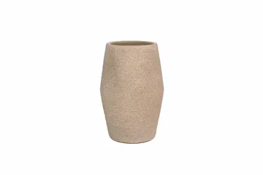 Vaas sion d19h30cm zand creme, HS Potterie, tuincentrumoutlet,com