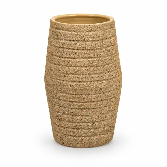 Vaas sion d19h30cm zand creme, HS Potterie, tuincentrumoutlet,com