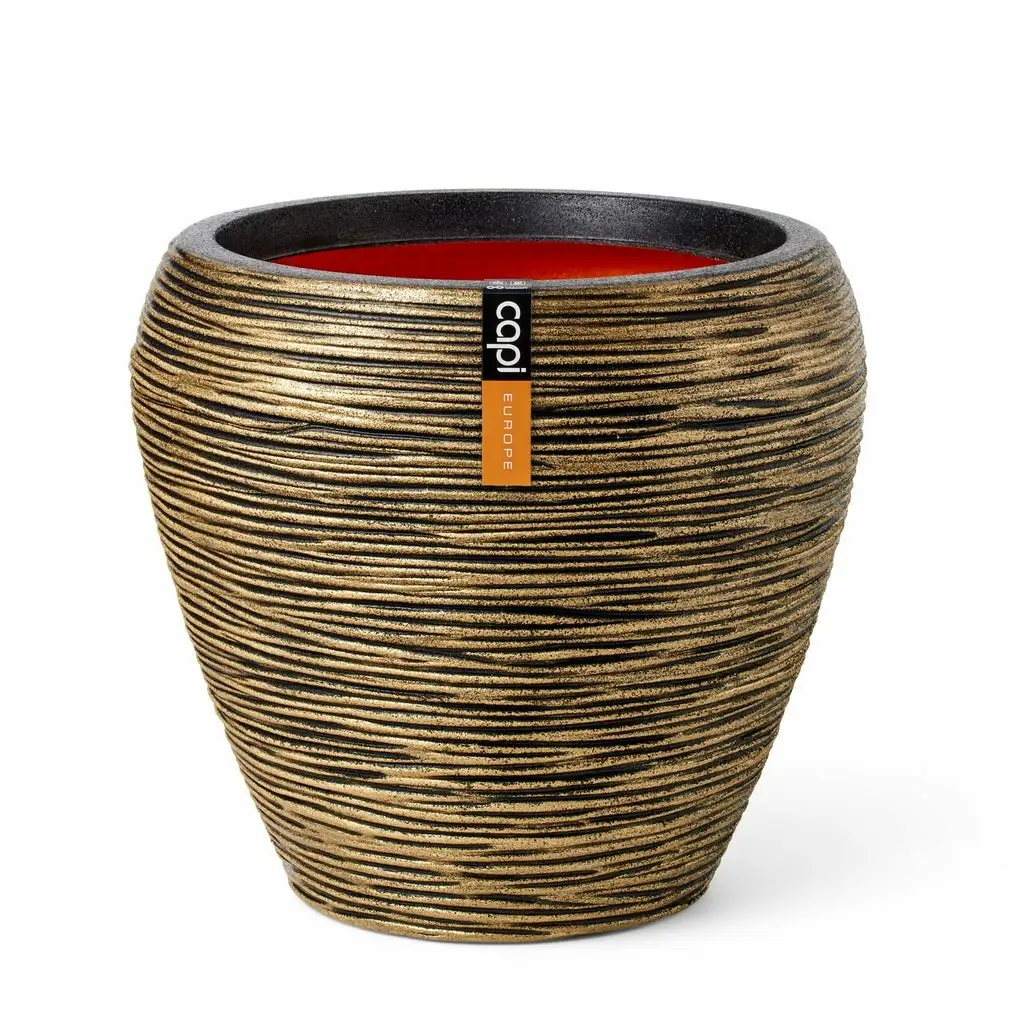 Vaas taps rond rib d42xh38 zwart gd afbeelding