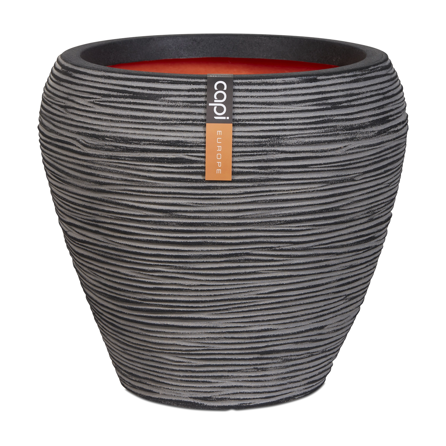 Vaas taps rond Rib NL 42x38 antraciet afbeelding