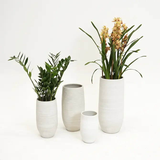 Vaas tokio d25h50cm creme - afbeelding 3