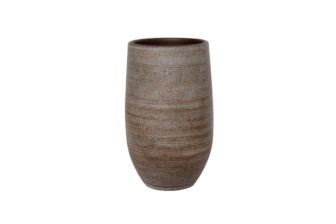 Vaas tokio d28h60cm bruin, HS Potterie, tuincentrumoutlet.com
