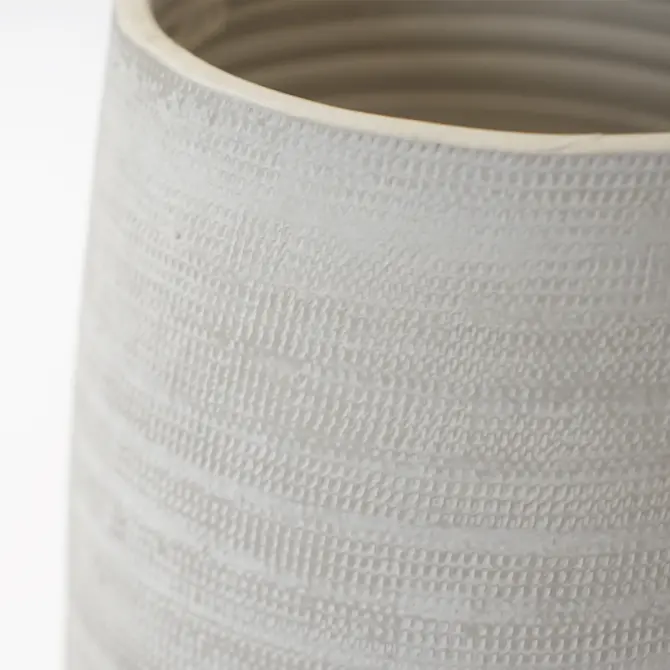 Vaas tokio d28h60cm creme - afbeelding 2