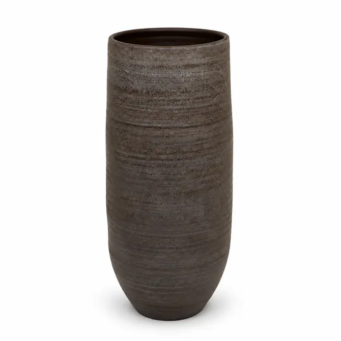 Vaas tokio d38h90cm bruin - afbeelding 1