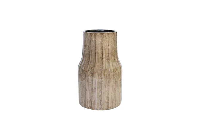 Vaas vigo d18h30cm bruin, HS Potterie, tuincentrumoutlet.com