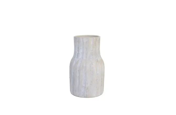 Vaas vigo d18h30cm zand beige, HS Potterie, tuincentrumoutlet.com