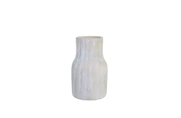 Vaas vigo d18h30cm zand beige, HS Potterie, tuincentrumoutlet.com