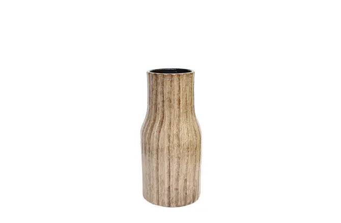 Vaas vigo d19h40cm bruin, HS Potterie, tuincentrumoutlet.com