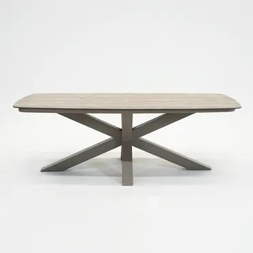 Valerio boat tafel 220cm taupe detail, SenS-Line, tuincentrumoutlet.com
