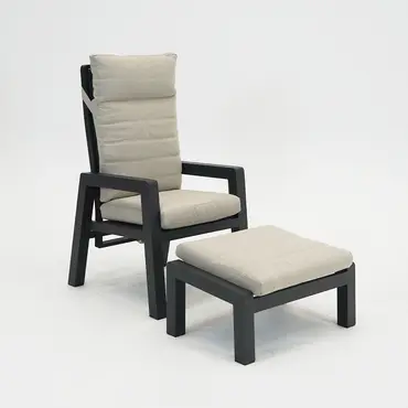 VALERIO Hocker antraciet setje, Sens-Line, Tuincentrumoutlet.com