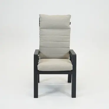 VALERIO verstelbare stoel antraciet voorkant, Sens-line, Tuincentrumoutlet.com