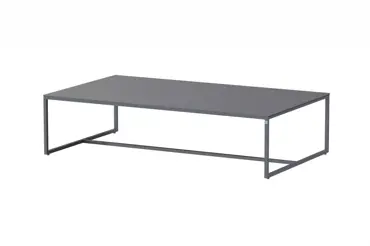 Valetta coffee table Alu 120 X 70 x 30 cm. Alu legs