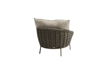 Vera living chair mocca with 2 cushions, achteraanzichtvera, tuincentrumoutlet.com