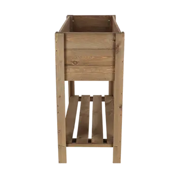 Verhoogd kweekbk voet bruin l80b38h78 zijkant, Esschert Design, tuincentrumoutlet