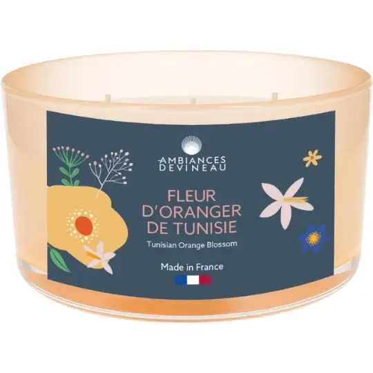VERRE GM COLOR ROSE NUDE 3 MECHES 30H FLEUR ORANG TUNIS AD24, lampe berger, tuincentrumoutlet.com