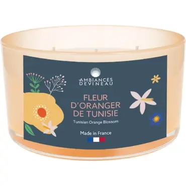 VERRE GM COLOR ROSE NUDE 3 MECHES 30H FLEUR ORANG TUNIS AD24, lampe berger, tuincentrumoutlet.com