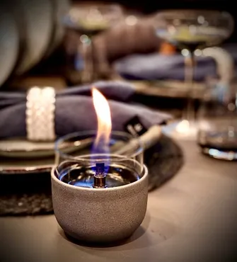 Tenderflame Violet Lava with glass - grijs - afbeelding 3