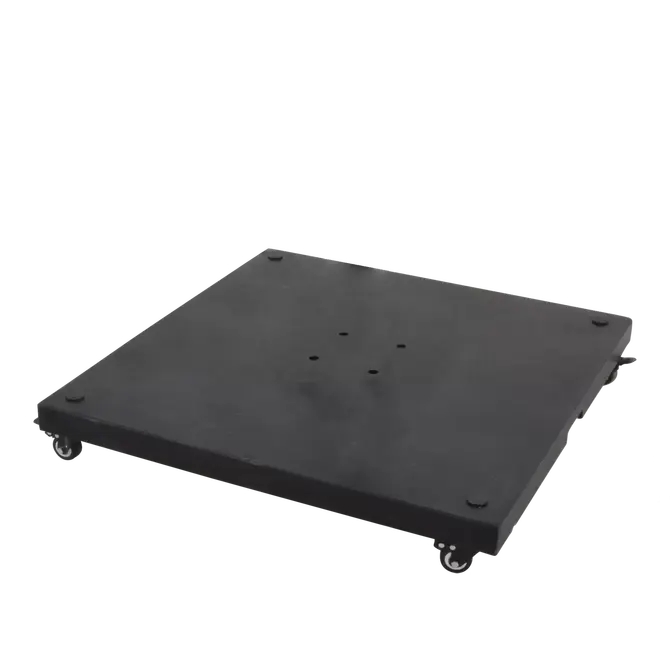 Virgoflex 3,5m grijs met verrijdbare 90kg voet parasolvoet, Lesli Living, tuincentrumoutlet