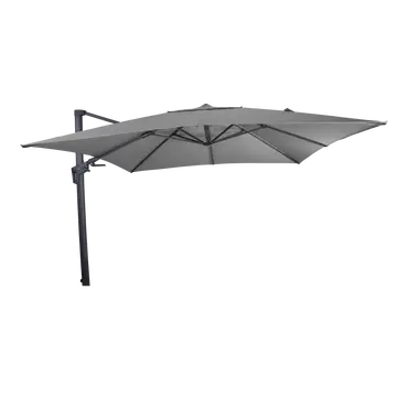 Virgoflex 3x3m grijs met verrijdbare 90kg voet parasol, Lesli Living, tuincentrumoutlet