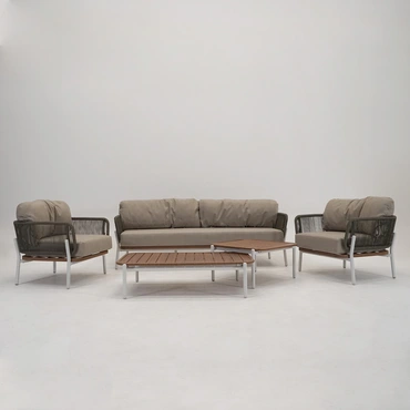 Vita Andorra loungeset 5-delig, Vita, Tuincentrum Outlet