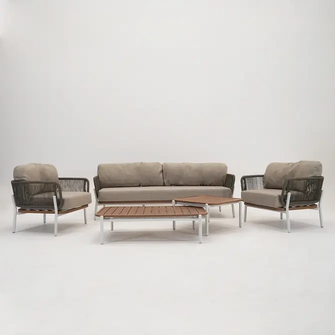 Vita Andorra loungeset 5-delig, Vita, Tuincentrum Outlet