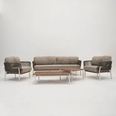 Vita Andorra loungeset 5-delig, Vita, Tuincentrum Outlet