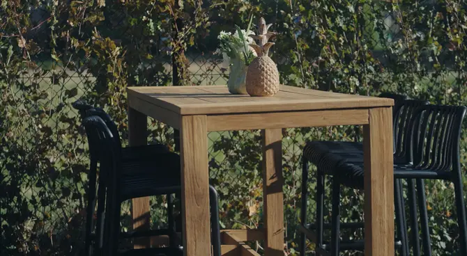 Vita bartafel Colombo teak 180x80H105 cm sfeer, Vita, tuincentrumoutlet.com